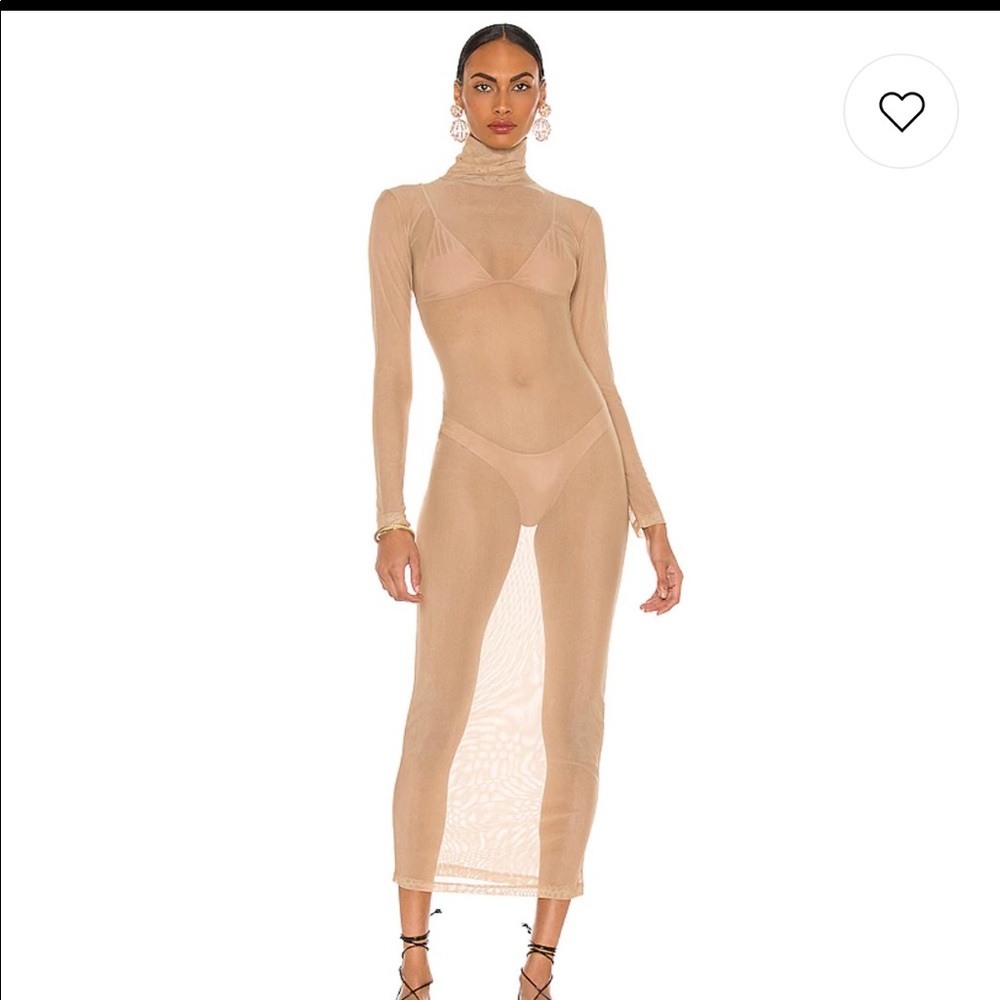 beige long sheer dress from OW intimates size xs new with tags never worn